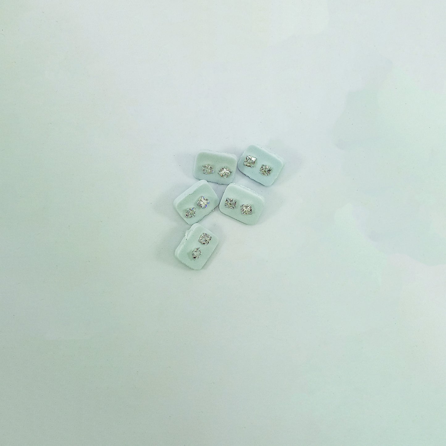Topos De Plata Blanco 6x6