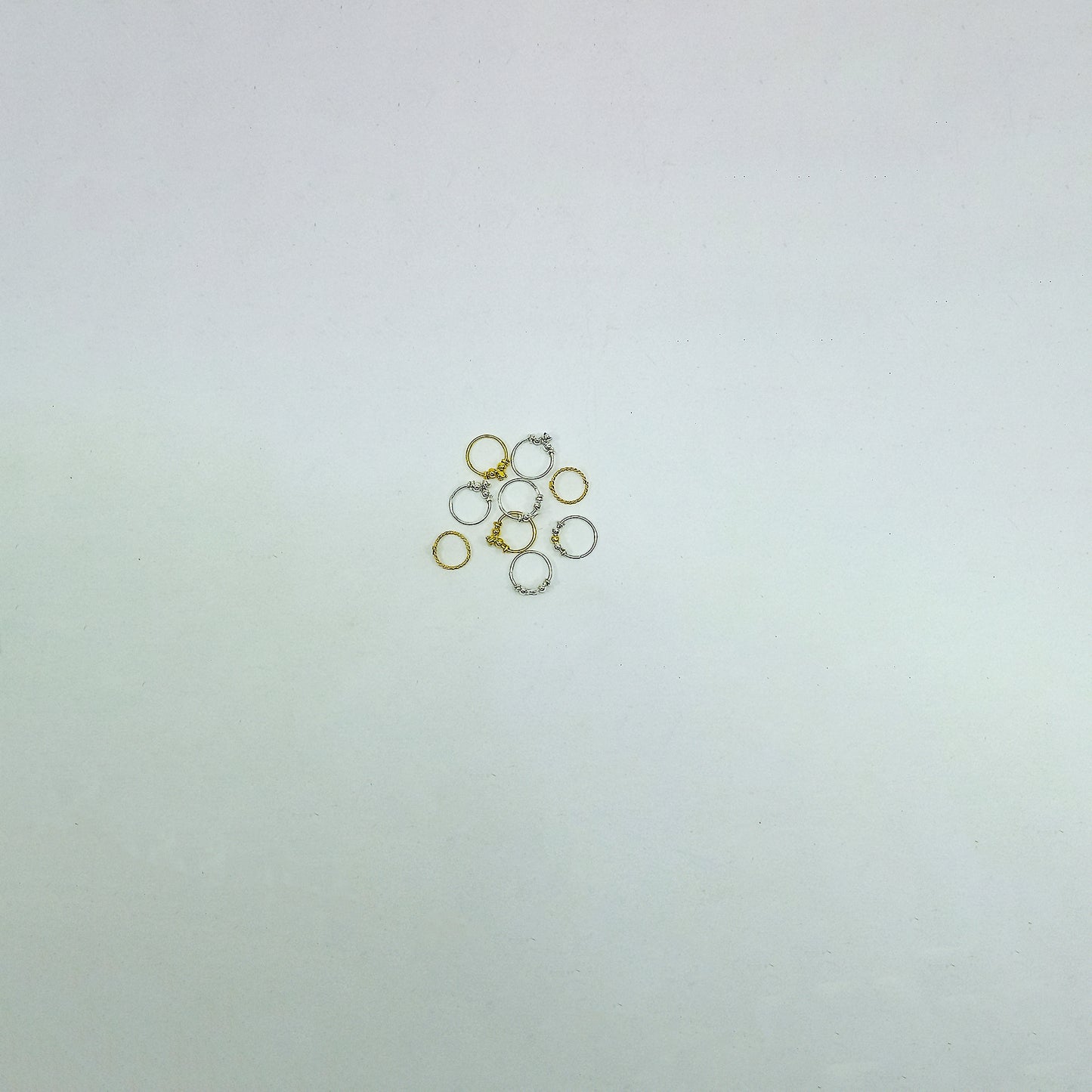 Aro Nariz Diseño Plata